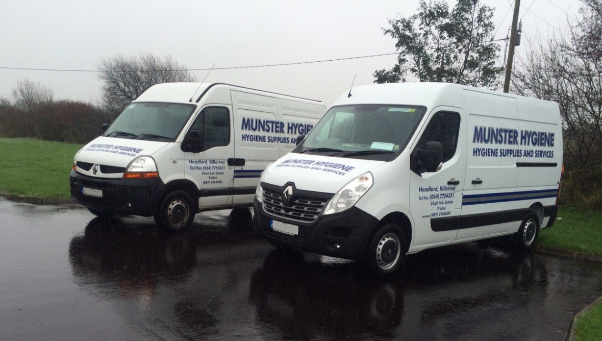 Washroom hygiene products illustration